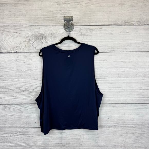 Fabletics Plus Size Deep Navy Blake Active Sleeveless Muscle Tank Size 4X - Picture 5 of 5